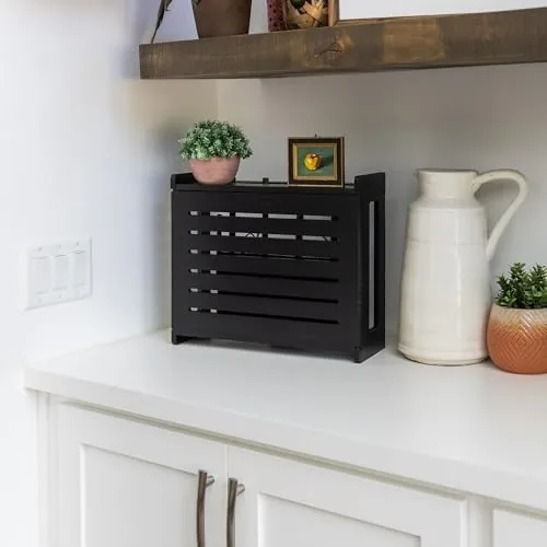 Close look at the WiFi Router Storage Cabinet Router Box Hider WiFi Box Hider build quality