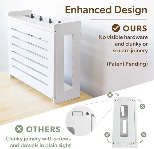 Another view of the WiFi Router Storage Cabinet Router Box Hider WiFi Box Hider