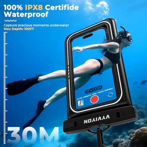 Close look at the Floating Waterproof Phone Pouch IPX8 Cellphone Dry Bags for Vacation build quality