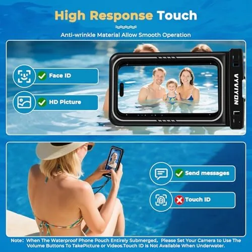 The Floating Waterproof Phone Pouch IPX8 Cellphone Dry Bags for Vacation in real use