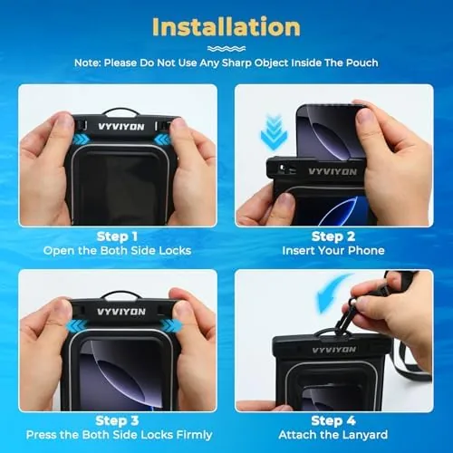 Testing the Floating Waterproof Phone Pouch IPX8 Cellphone Dry Bags for Vacation over two weeks