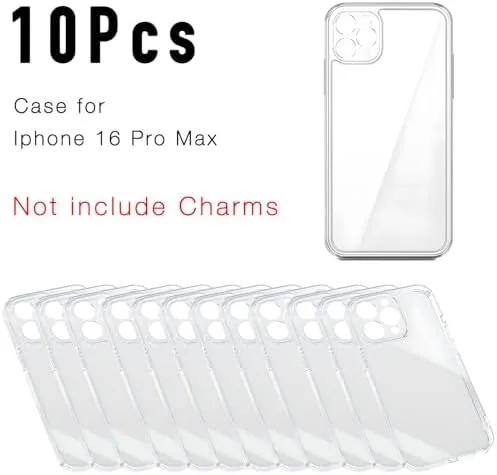 Close look at the stino DIY Phone Junk Case for iPhone, 10 Pack Clear build quality