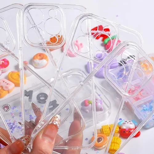 Another view of the stino DIY Phone Junk Case for iPhone, 10 Pack Clear