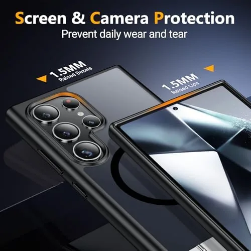 The SPIDERCASE for Samsung Galaxy S24 Ultra Case,Built-in Stand,Black | Magnetic compared in context