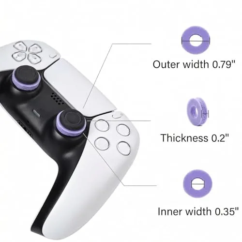 Precision ring installed around the base of a DualSense stick