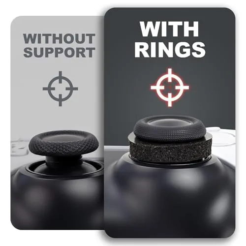 Set of precision rings in four colors arranged in a row