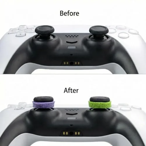 DualSense controller with precision rings during gameplay
