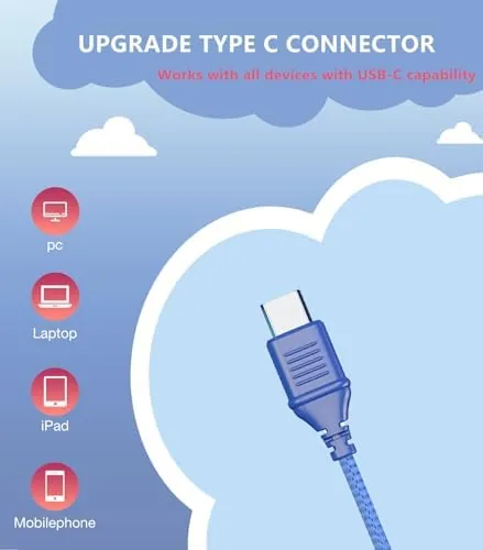 Close look at the Bywulanda Upgrade USB Type C Kids Headphone for School, 94dB build quality