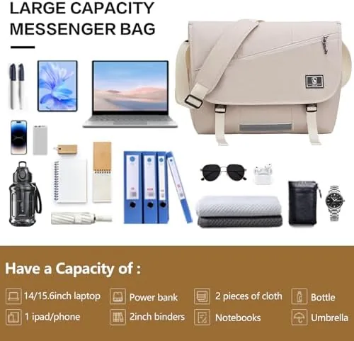The Messenger Bags for Women 17 Inch Laptop Crossbody Bags for compared in context