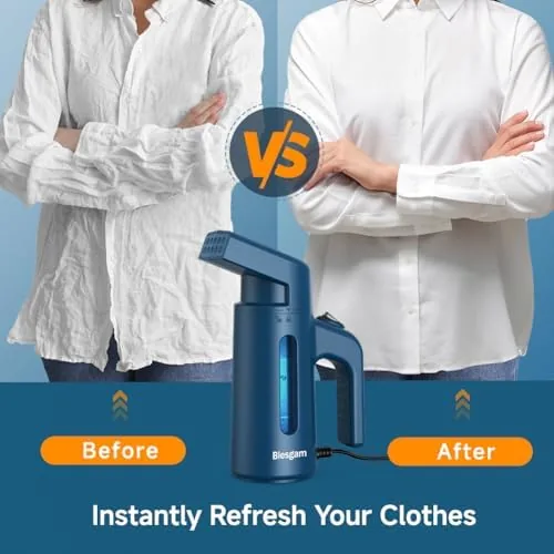 Another view of the Steamer for Clothes 700W, Double Row Steam Handheld Clothes Steamer