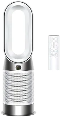 Dyson Purifier Hot+Cool HP1 tower standing in a living room