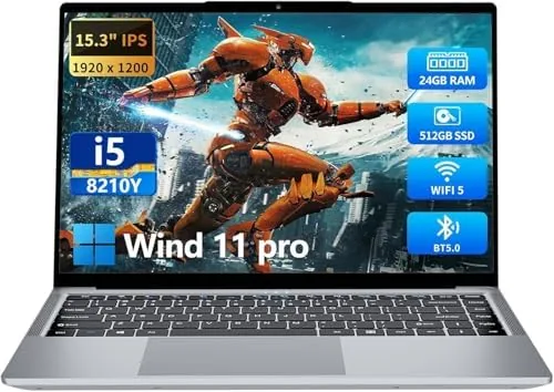KUMNOSAL 2026 Laptop,15.3 Inch Laptop with i5-8210Y(Up to 3.6GHz), 24GB RAM 512GB SSD,FHD IPS Review: Tested and Rated