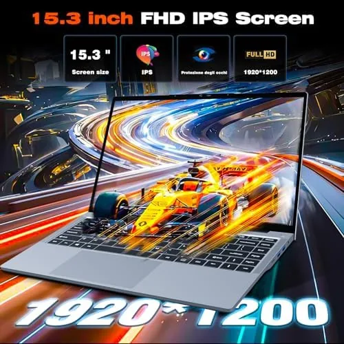 Close look at the KUMNOSAL 2026 Laptop,15.3 Inch Laptop with i5-8210Y(Up to 3.6GHz), 24GB build quality