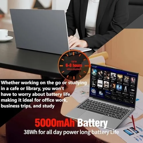 Another view of the KUMNOSAL 2026 Laptop,15.3 Inch Laptop with i5-8210Y(Up to 3.6GHz), 24GB