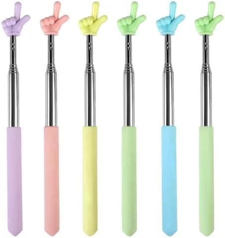 Azureal 6PCS Pointer Finger Stick, Extendable Colorful Finger Pointer Stick, Mini Retractable Teacher Pointer Review: Tested and Rated