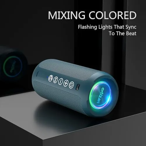 Close up of the Ortizan control buttons and LED light ring