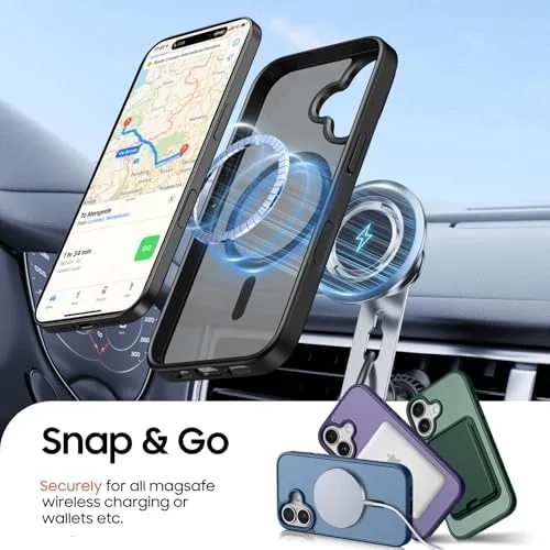 The Magnetic for iPhone 16 Wallet Case with Card Holder Black compared in context