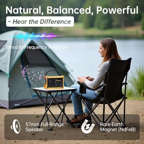 The Weather Radios Portable AM FM NOAA Alert with Battery Backup in real use