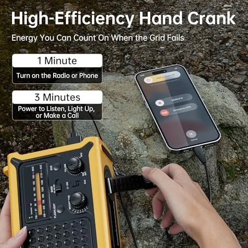 The Weather Radios Portable AM FM NOAA Alert with Battery Backup compared in context