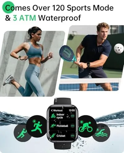 The Smart Watches for Women Men, 1.83" HD Alexa Smart Watch in real use
