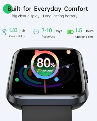 Another view of the Smart Watches for Women Men, 1.83" HD Alexa Smart Watch