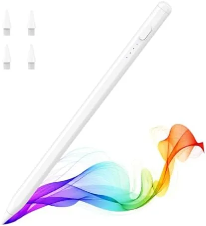 Overview of the Moko Pencil for iPad(A16) 11th 10th Gen,USB-C Fast Charging,White |
