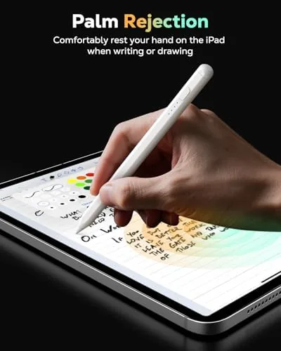 The Moko Pencil for iPad(A16) 11th 10th Gen,USB-C Fast Charging,White | in real use
