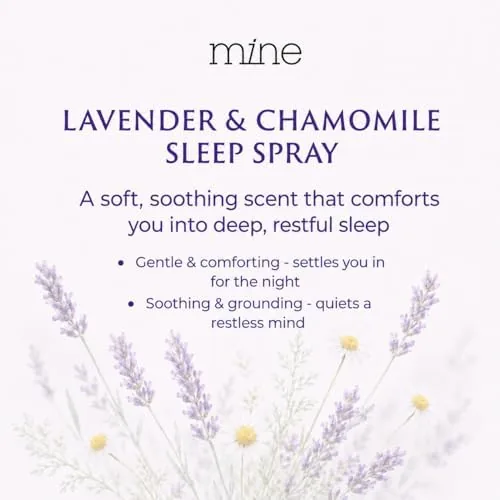 The Lavender & Chamomile Sleep Spray with Melatonin , Natural Pillow compared in context