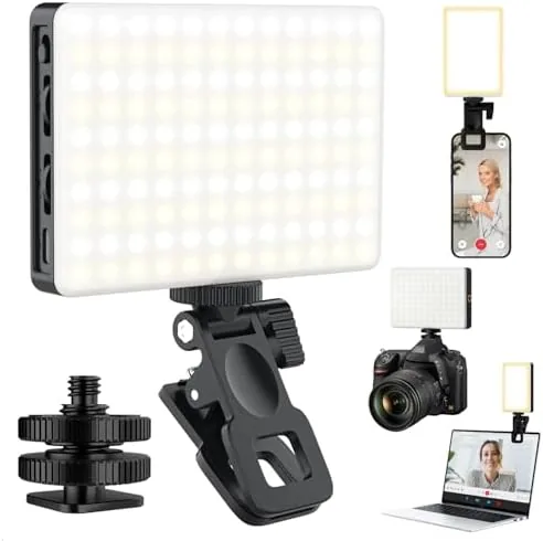 120 LED Selfie Light for iPhone, Portable Phone Light with Clip & Camera Tripod Review: Tested and Rated