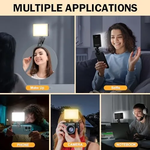 Close look at the 120 LED Selfie Light for iPhone, Portable Phone Light with build quality
