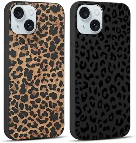 2 Pack for iPhone 15 6,1'' Cheetah Print Cases, Cute Luxury Leopard Print Pattern Review: Tested and Rated