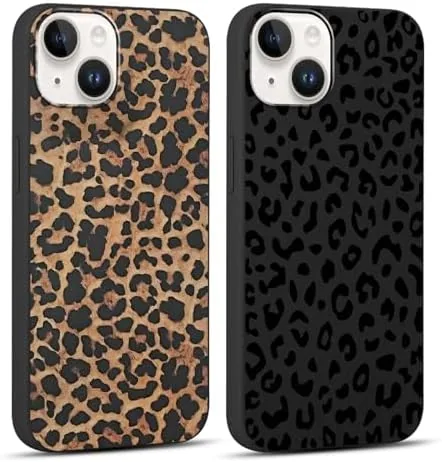 Testing the 2 Pack for iPhone 15 6,1'' Cheetah Print Cases, Cute over two weeks