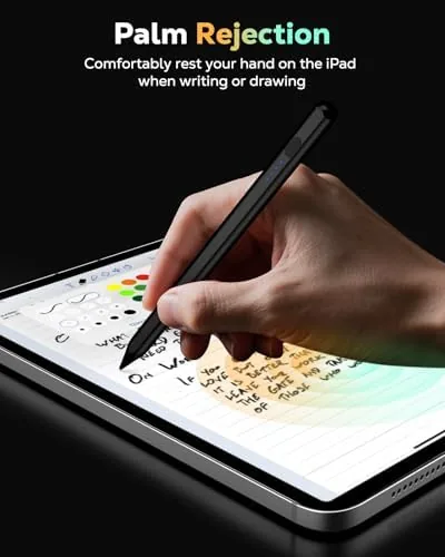The Moko Pencil for iPad(A16) 11th 10th Gen,USB-C Fast Charging,Black | in real use