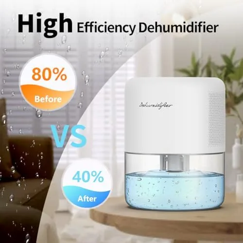 Close look at the Dehumidifier for Home Small Quiet Dehumidifiers for 44OZ Water Tank build quality