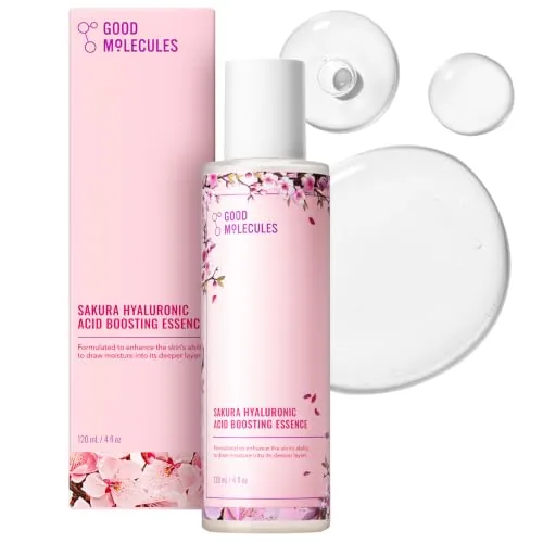 Good Molecules Sakura Hyaluronic Acid Boosting Essence, 4 fl oz | Hydrating essence with Review: Tested and Rated