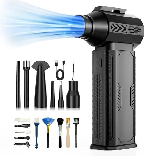 Compressed Air Duster, 130,000RPM Ultra-Powerful Electric Air Duster | 8000mAh Rechargeable Battery Cordless Blower Review: Tested and Rated