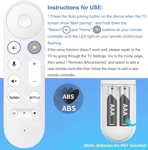 The Upgrade New Replacemen Remote Voice Control Only for Chromecast-Google-TV 4K/ in real use