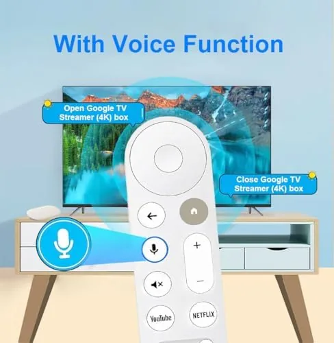 The Upgrade New Replacemen Remote Voice Control Only for Chromecast-Google-TV 4K/ compared in context