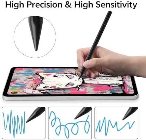 Another view of the Stylus Pen for Apple Pencil Tilt Sensitivity Palm Rejection for