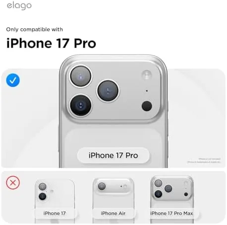 Close look at the elago Premium Magnetic Silicone Case for iPhone 17 Pro | build quality