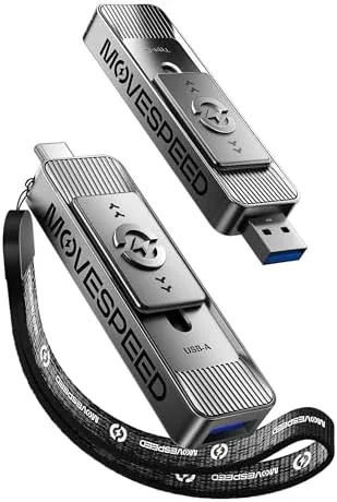 MOVE SPEED 1TB USB Drives, ThumbDrive with Dual Ports & Push-Pull Design - 560MB/s Review: Tested and Rated