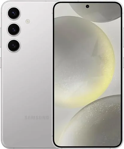 Another view of the Samsung Galaxy S24 5G, 128GB, Amber Yellow - Locked to AT&T (Renewed)