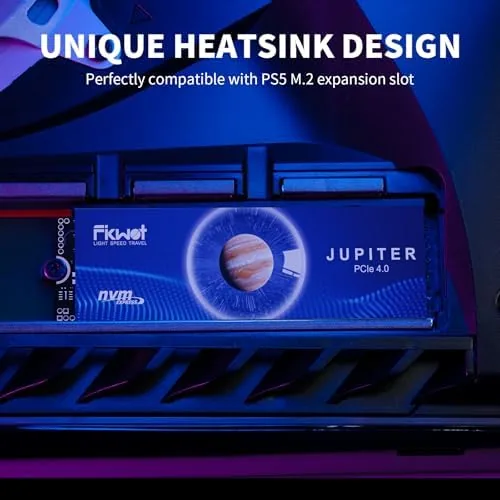 The FX910 installed in the PS5 expansion slot