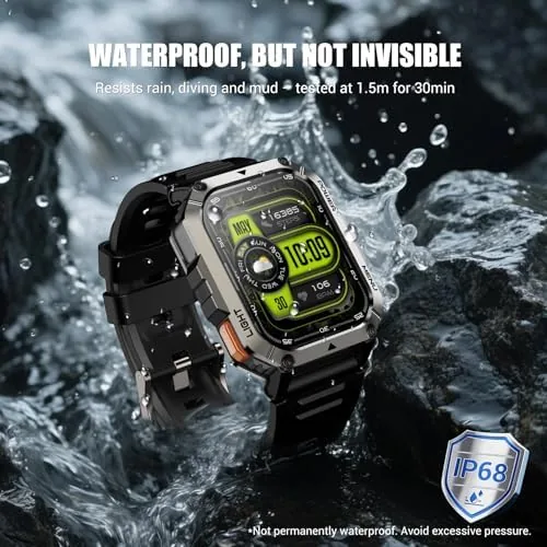 Testing the Military Tactical Smart Watches for Men, 100-Day Battery Rugged Fitness over two weeks