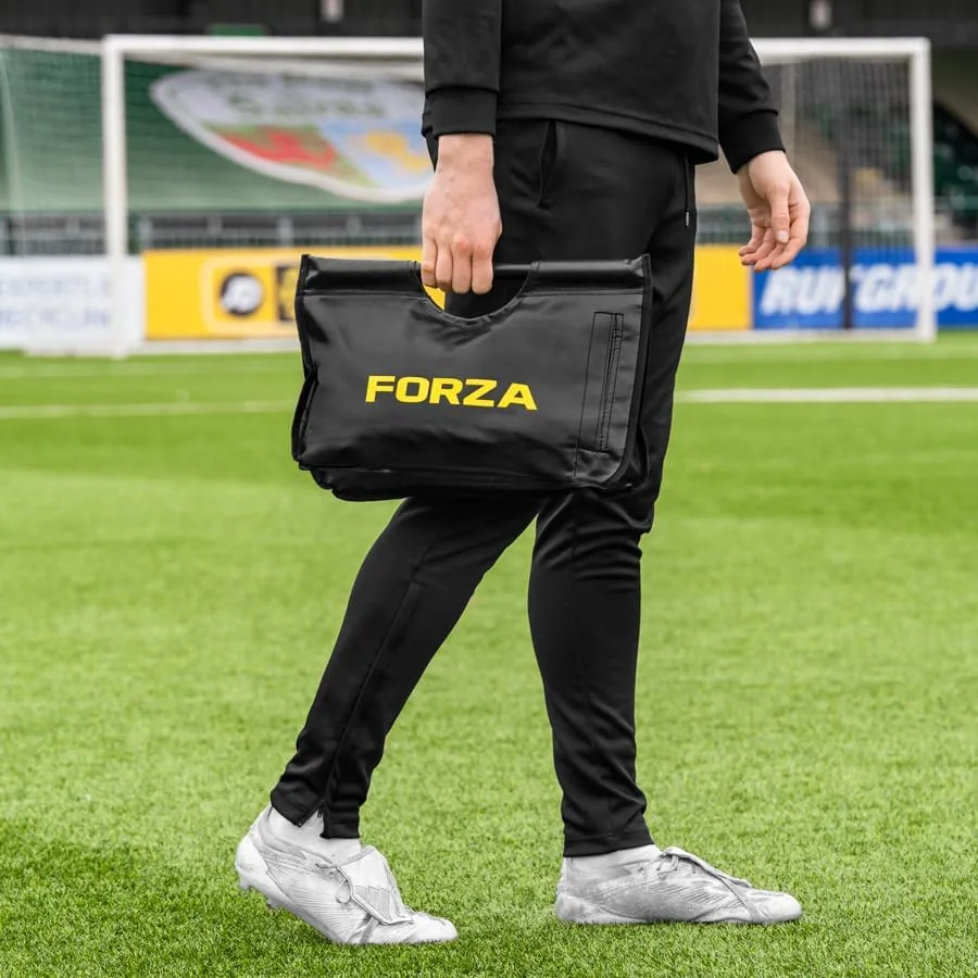 The FORZA Pro Sandbag | Heavy Duty Soccer Goal Sandbag | in real use