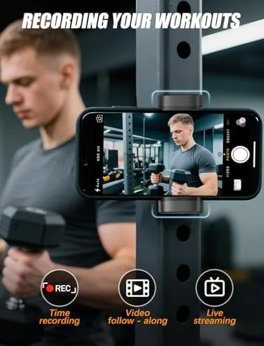 Another view of the Magnetic Phone Holder for Gym【Strong Magnets】 360 Adjustable Phone Mount