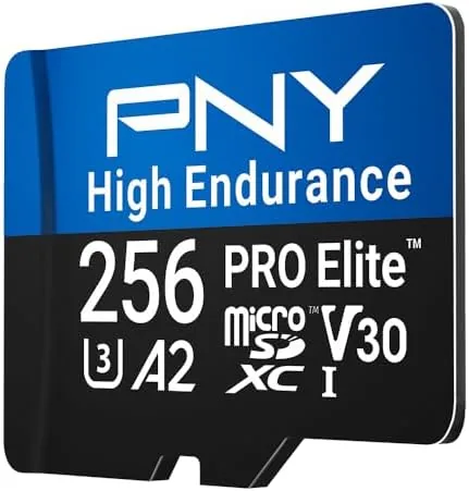 Close look at the PNY 256GB PRO Elite High Endurance microSDXC Flash Memory Card build quality