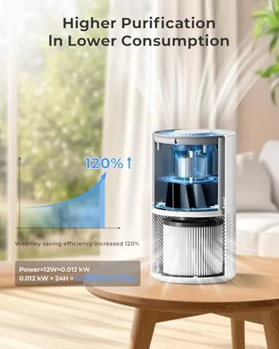 Testing the WESTHEY H13 HEPA Air Purifier for Home up to 1650 over two weeks