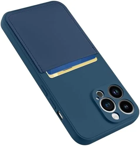 Designed for iPhone 13 Pro Max Case with Card Holder Blue | Soft Liquid Review: Tested and Rated