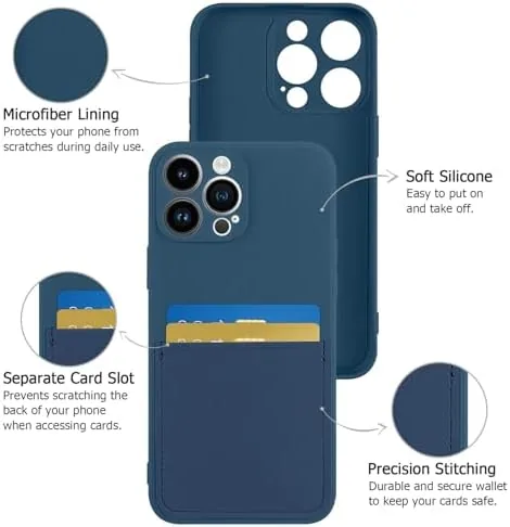 Close look at the Designed for iPhone 13 Pro Max Case with Card Holder build quality